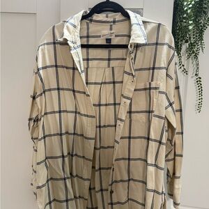 Universal Thread Beige Plaid Jacket